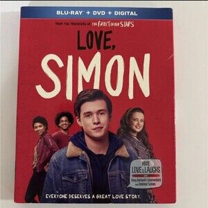 Love, Simon (Blu-ray, 2018) Brand New Sealed With Book, Slip Cover & Ships Free!